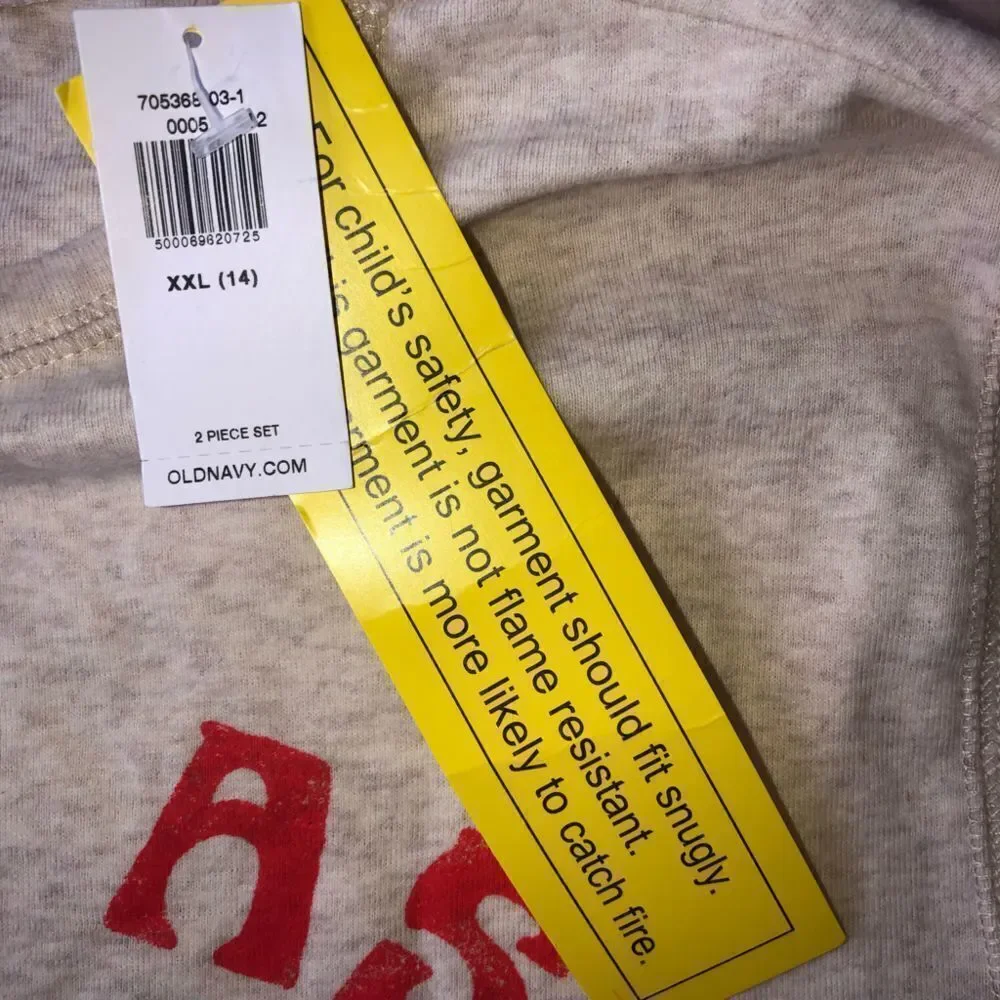 NWT Unisex XXL (14) Old Navy LS Pajama Top